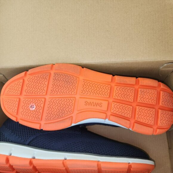 New SWIMS Olsen Knit Casual Lace Navy Blue Shoes (8 US) main image 4